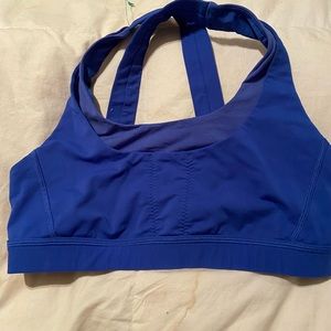 Blue Lululemon sports bra